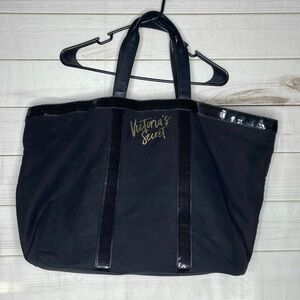 Victoria Secret Large Black Tote Bag